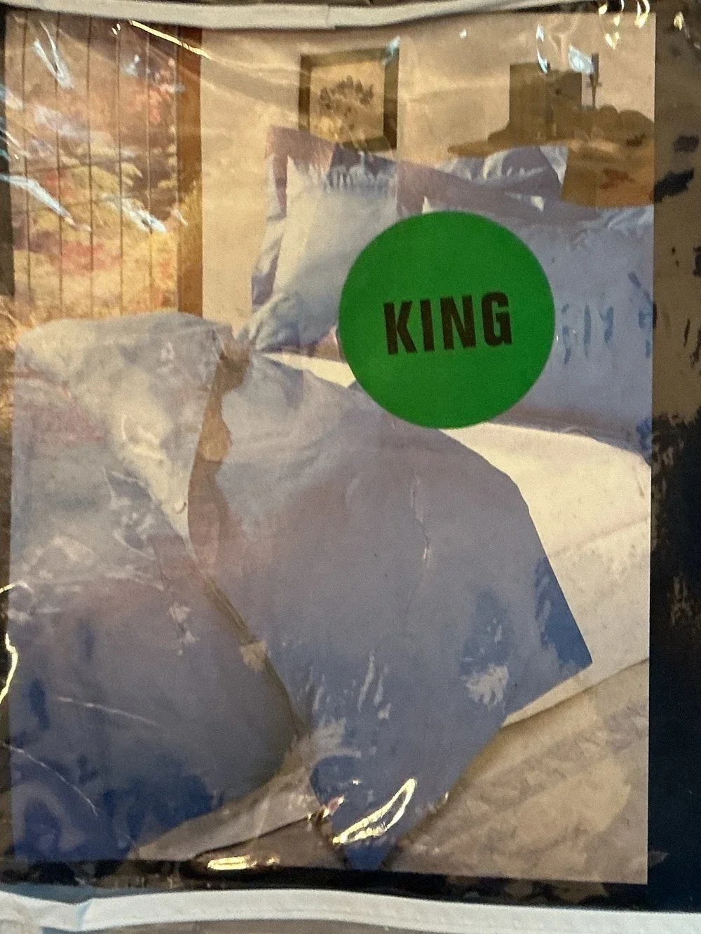 ✨ Britannica Home King Size Comforter Cover NWT Blue